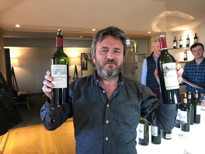 Stephen Browett with Canon 2018 and Calon Ségur 2018